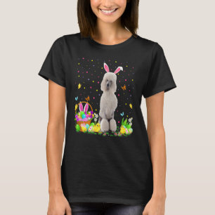 Funny Påskägg Hunting Standard Pudel Hund Easte T Shirt