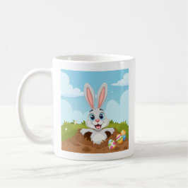 Funny Påskhare Rabbit Kaffemugg
