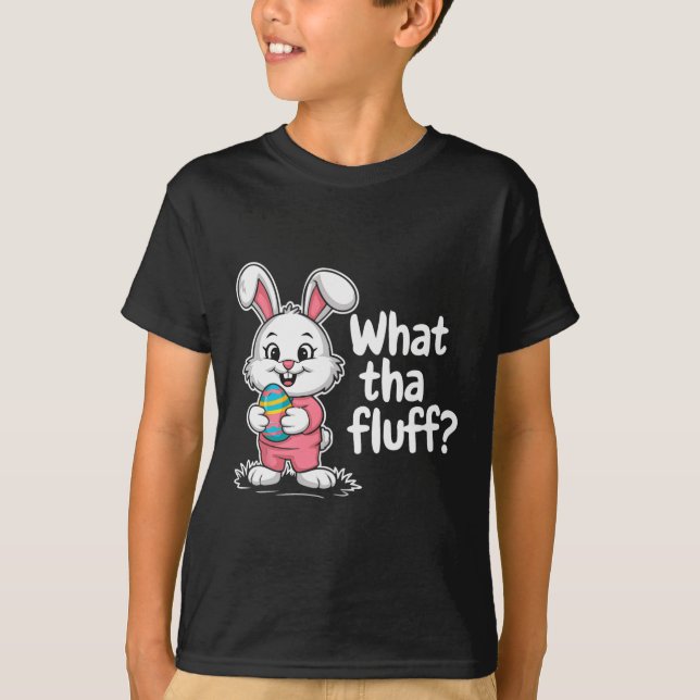 Funny Påskhare - Vad mer än Fluff T Shirt (Framsida)