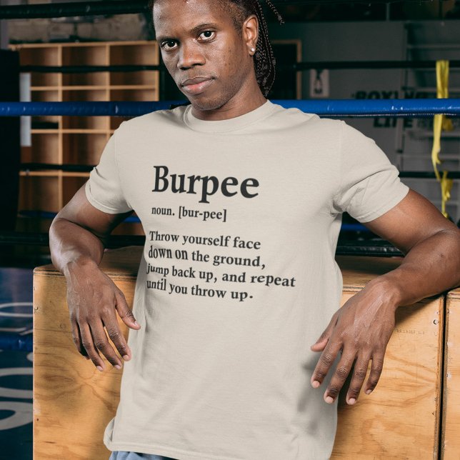 Funny passning för definition av Workout Burpee T Shirt (Skapare uppladdad)