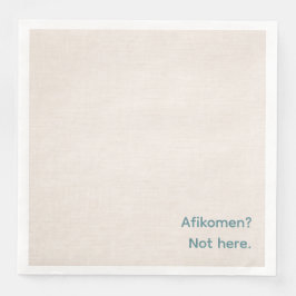 Funny Passover Seder Napkins - Afikomen? Pappersservett