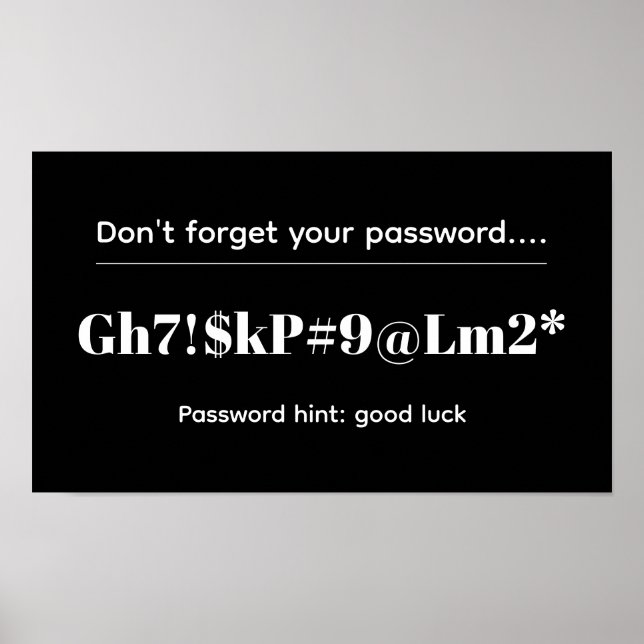 Funny Password Poster (Framsidan)