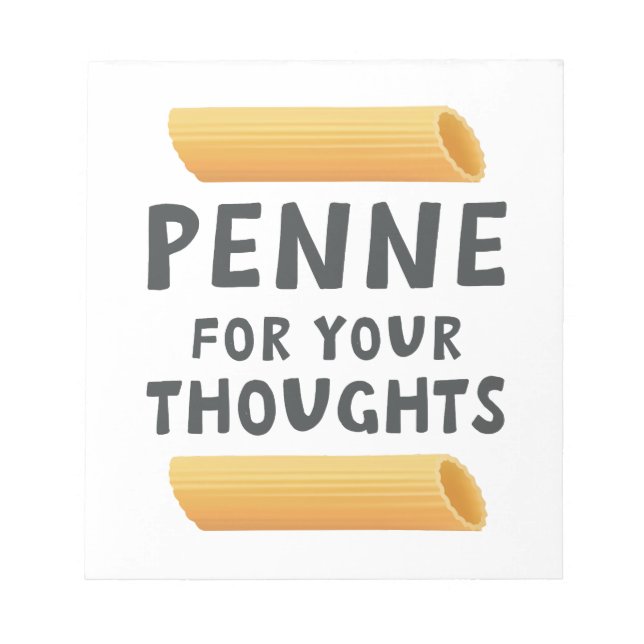 Funny Pasta Pun Anteckningsblock (Framsida)