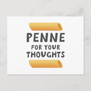 Funny Pasta Pun Vykort