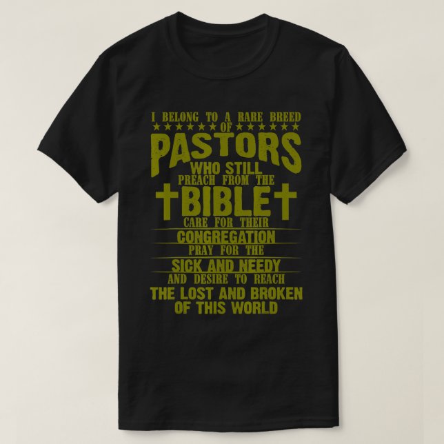 Funny Pastor Appreciation Gift Christian Preacher T Shirt (Design framsida)