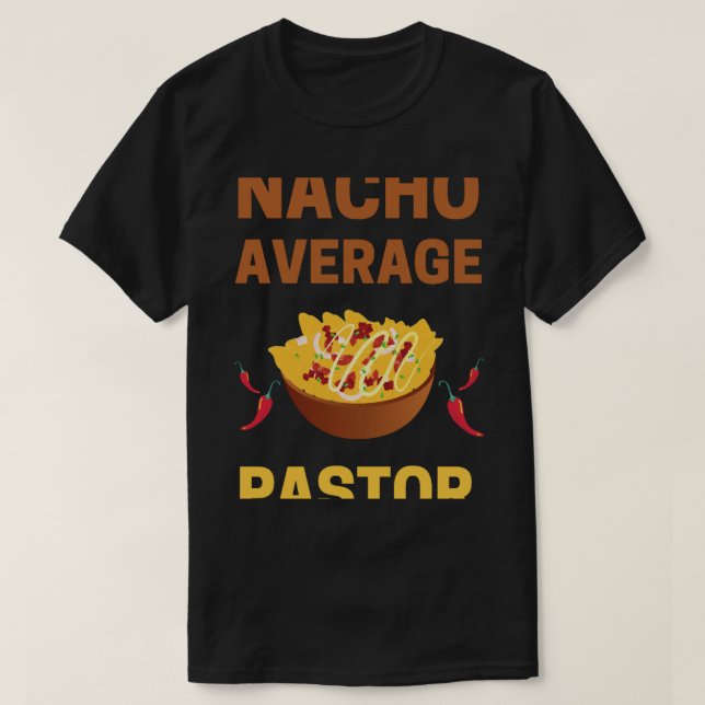 Funny Pastor T Shirt (Design framsida)