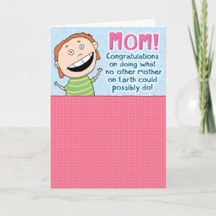 Funny Patient Mamma Mors dag Card Kort