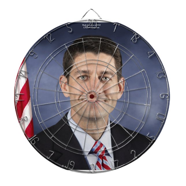 Funny Paul Ryan Dart Board av Rick London Piltavla (Framsidan)