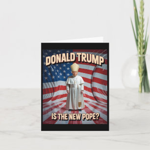 Funny påve och president Donald Trump Kort