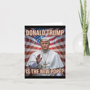 Funny påve och president Donald Trump Kort