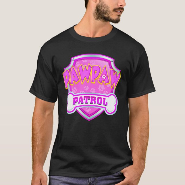 Funny Pawpaw Patrol Mamma, Pappa, För manar kvinno T Shirt (Framsida)