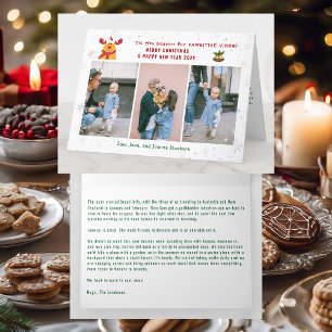 Funny Pawsitive Rudolph 3 Foton - minimalistisk mo Helgkort