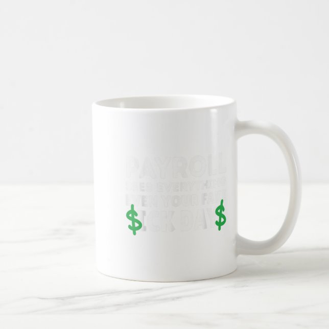 Funny Payroll ser allt lönetecknare M Kaffemugg (Höger)