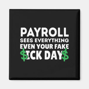 Funny Payroll ser allt lönetecknare M Magnet