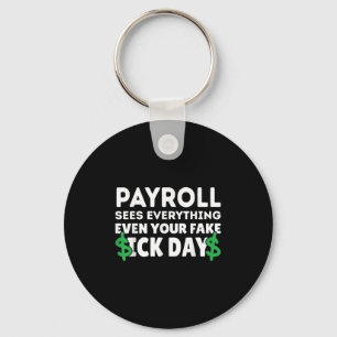 Funny Payroll ser allt lönetecknare M Nyckelring