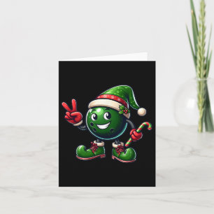 Funny Peace Hand Bowling Elf jul Womens Manar Kort