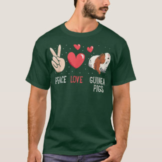 Funny Peace Love Guinea Pigs Graphic Women Men Gui T Shirt