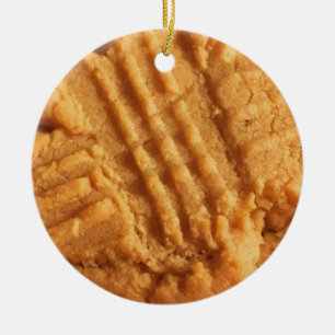 Funny Peanut Butter Cookie Pun jul Julgransprydnad Keramik