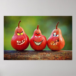 Funny Pear Poster