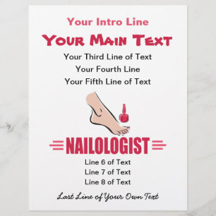Funny Pedicure ManiboySalon Advertising Reklamblad