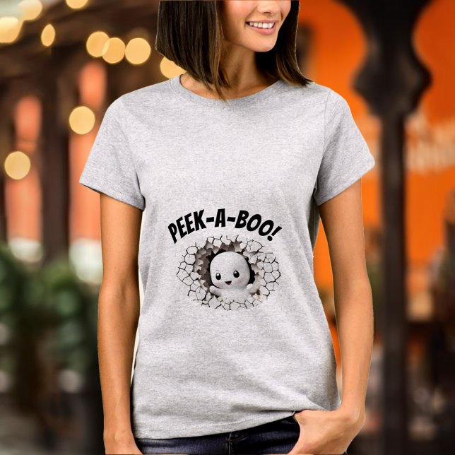 Funny Peek a Boo Peeking Baby Ghost T-Shirt (Funny Peek a Boo Peeking Baby Ghost T-Shirt)