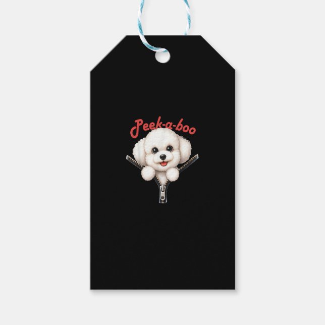 Funny - Peekaboo Halloween Presentetikett (Framsidan)