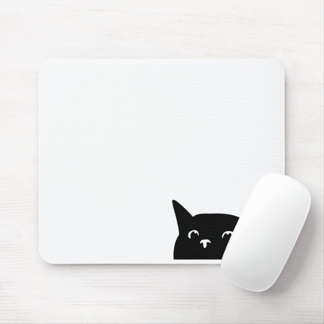 Funny Peeking Cat Musmatta (Med mus)