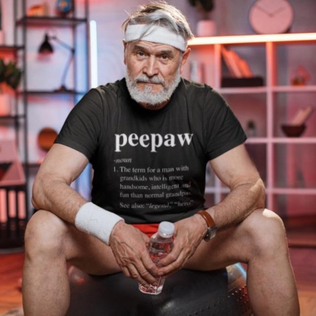 Funny Peepaw Definition Grandfather Coola T-Shirt (Skapare uppladdad)