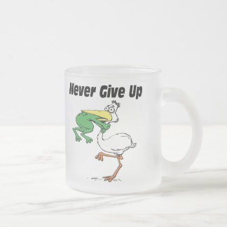 Funny Pelican Frostad Glasmugg