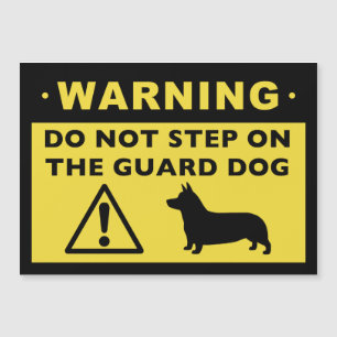 Funny Pembroke Welsh Corgi Guard Hund Warning