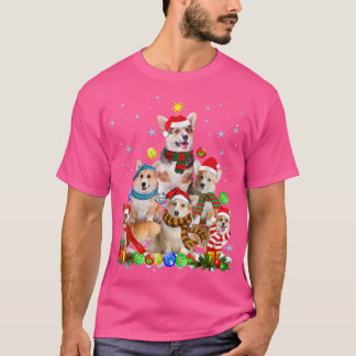 Funny Pembroke Welsh Corgi Hund Julgran Cute T Shirt