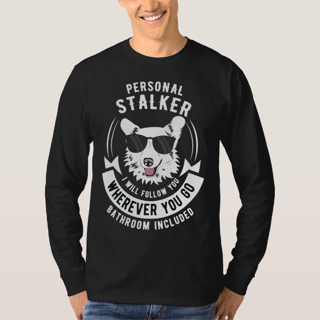 Funny Pembroke Welsh Corgi Hund T Shirt (Framsida)