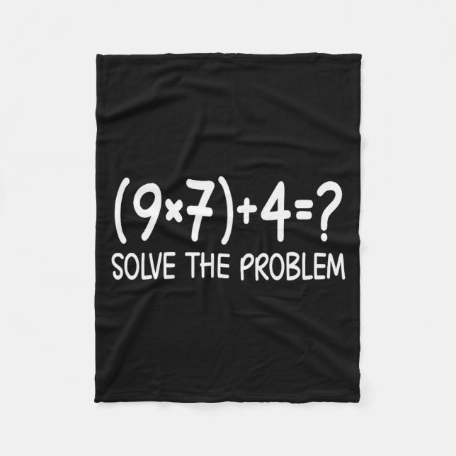 Funny Pemdas Elementary Math Teacher Brainrot 67 M Fleecefilt (Framsidan)