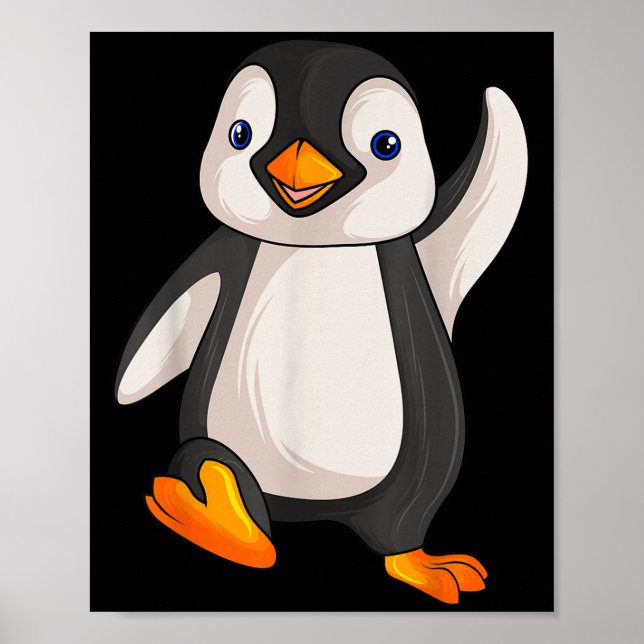 Funny Penguin Apparel S Uni-vuxna Kids Children B Poster (Framsidan)