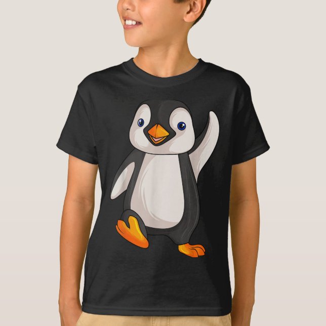 Funny Penguin Apparel S Uni-vuxna Kids Children B T Shirt (Framsida)