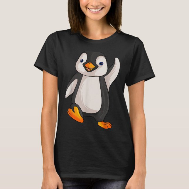 Funny Penguin Apparel S Uni-vuxna Kids Children B T Shirt (Framsida)