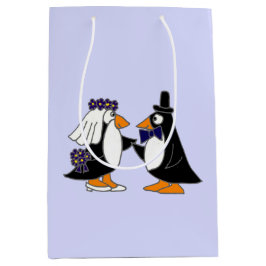Funny Penguin Bride och Groom Gift Bag