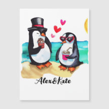 Funny Penguin Couple, Djur i Kärlek