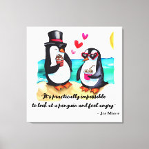 Funny Penguin Couple, Djur i Kärlek