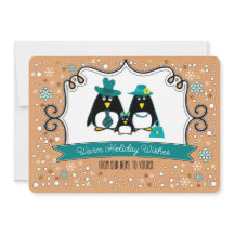 Funny Penguin-familjens fotoport