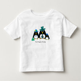 Funny Penguin-familjens julklapp Baby T-Shirt