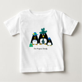 Funny Penguin-familjens julklapp Baby T-Shirt