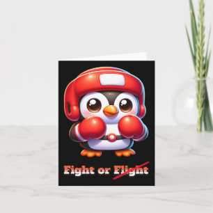Funny Penguin-flygning eller bekämpning av MMA PM Kort