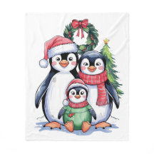 Funny Penguin-julmatchningsfamiljen Pajamas