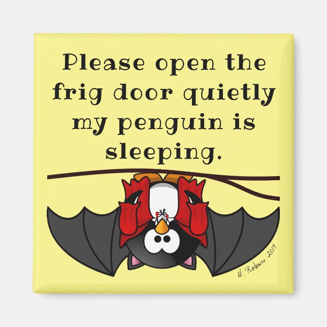 Funny Penguin Magnet (Framsidan)
