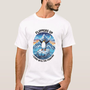 Funny Penguin protesterar mot Tarrifs T Shirt