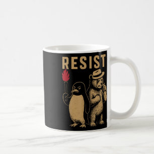 Funny Penguin Resistenguins protest mot Tari Kaffemugg