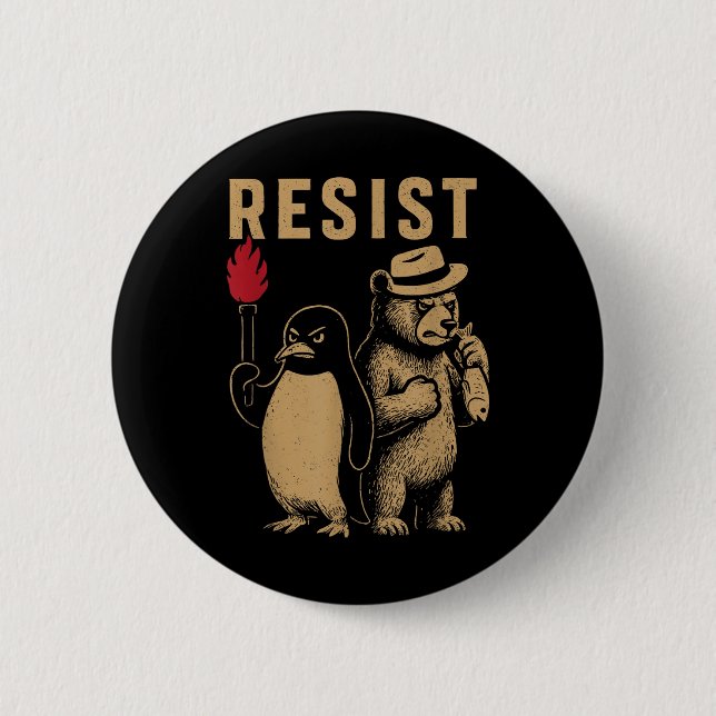 Funny Penguin Resistenguins protest mot Tari Knapp (Framsida)