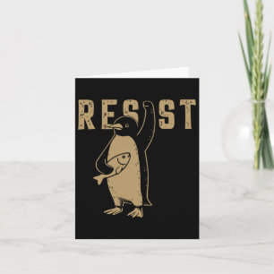 Funny Penguin Resistenguins protest mot Tari Kort