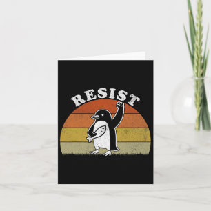 Funny Penguin Resistenguins protest mot Tari Kort